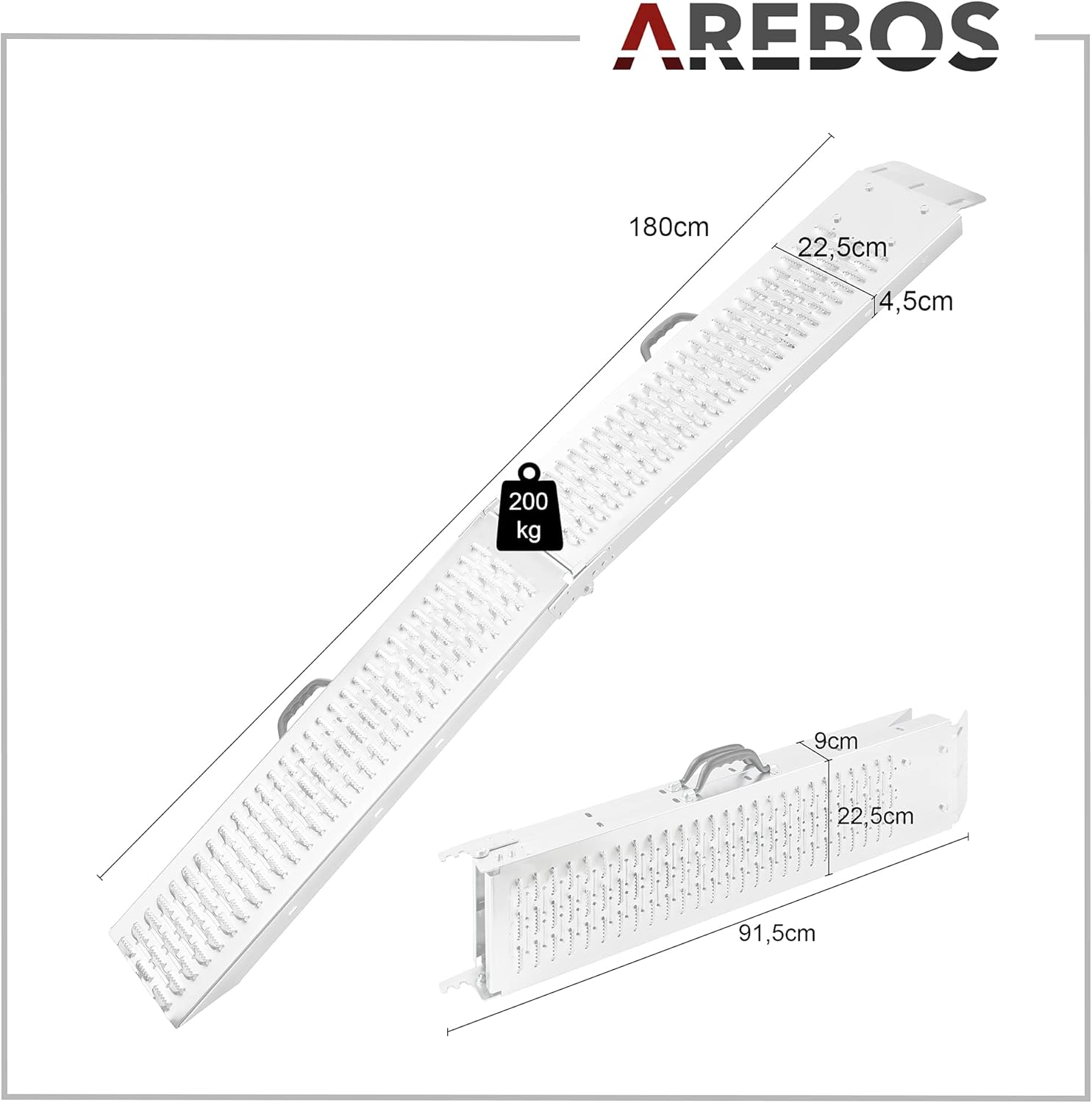 Thumbnail 6 de Arebos 2X Rampas Plegables 400 kg