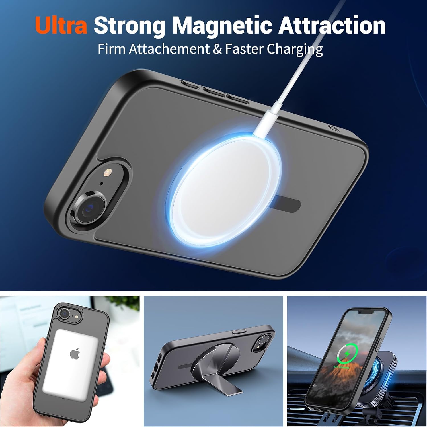 Thumbnail 4 de SUPFINE Magnetic Case for iPhone 17e/16e