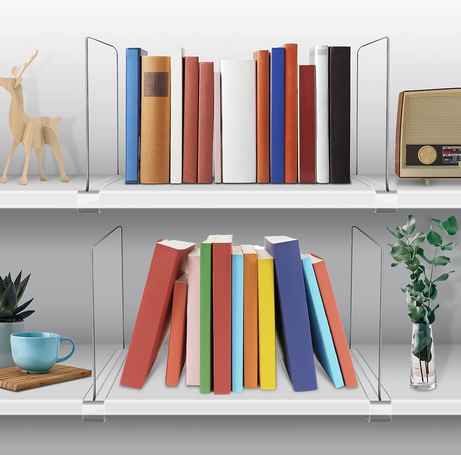 Detalle de Acrylic Shelf Dividers for Closet Organization