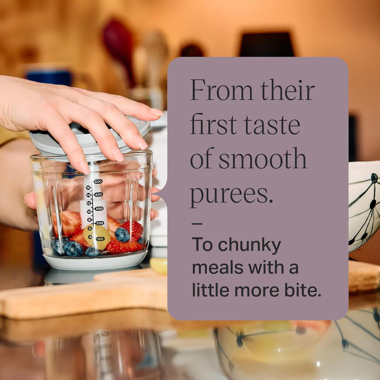 Detalle 2 de Tommee Tippee Quick-Chop: 500ml Mini Electric Baby Food Blender and Chopper