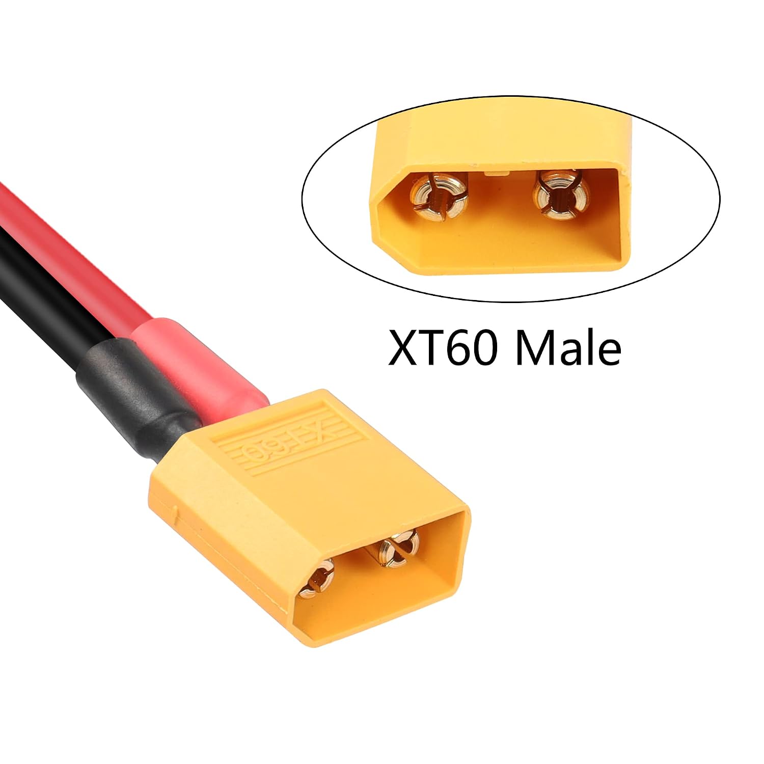 Thumbnail 3 de RIIEYOCA XT60 to O-ring terminal cable, 12 AWG
