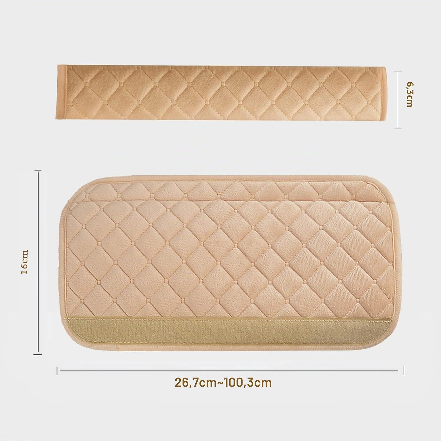 Thumbnail 5 de Weiche Auto-Sicherheitsgurtbezüge – 2er Set Schwarz, 33 cm