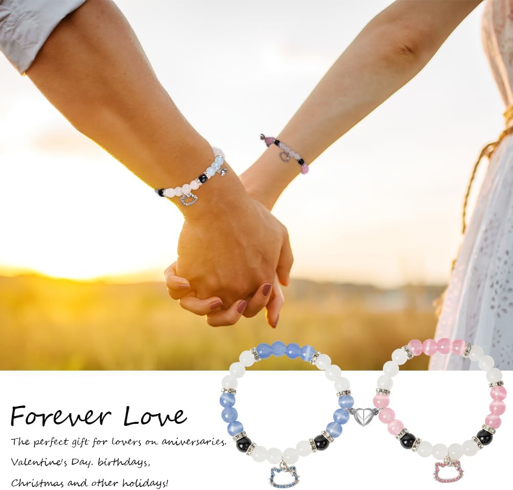 Thumbnail 4 de Aucuu Bracelet magnétique couple 7,5 cm