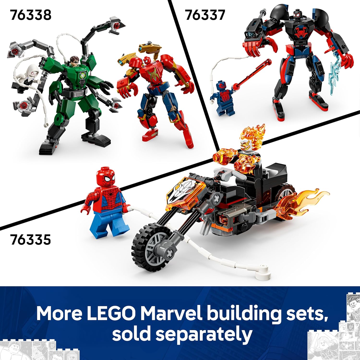 Thumbnail 6 de LEGO Marvel Spider-Man Car vs. Venomized Wolverine 76336 – Buildable Superhero Car with 2 Minifigures