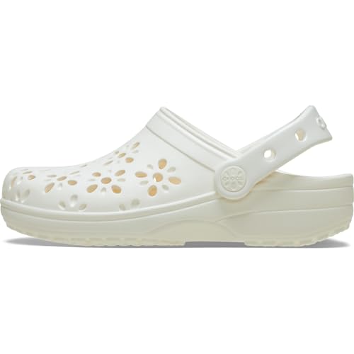 Thumbnail 6 de Crocs Classic Floral Cut Out Clog K Zuecos niños 30/31 Chalk