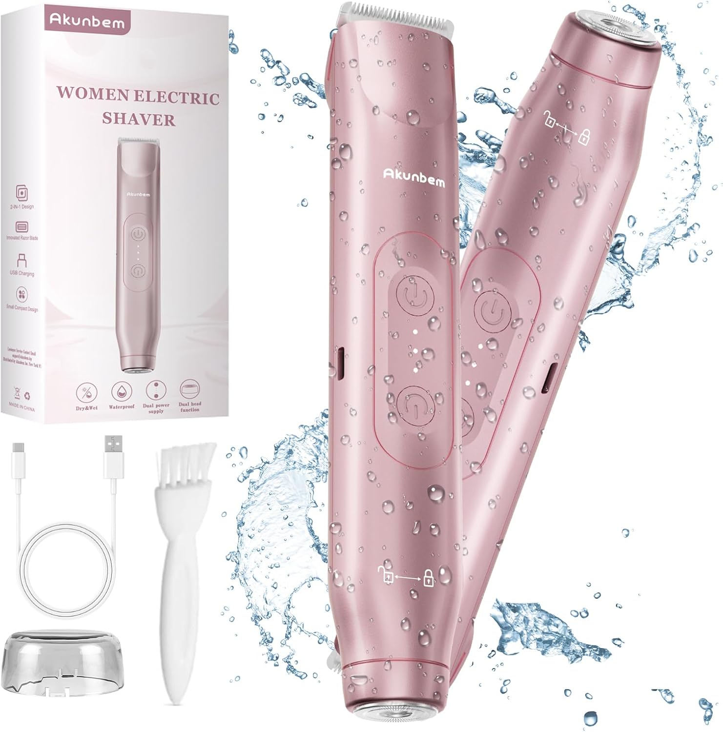Akunbem 2-in-1 Bikini Trimmer ⚙