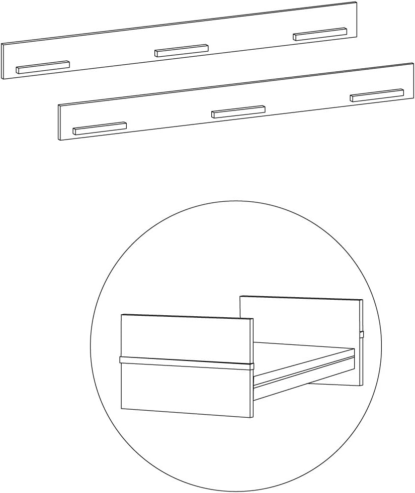 Detalle de roba 10011WE ombouwset voor babybed 70 x 140 cm, wit