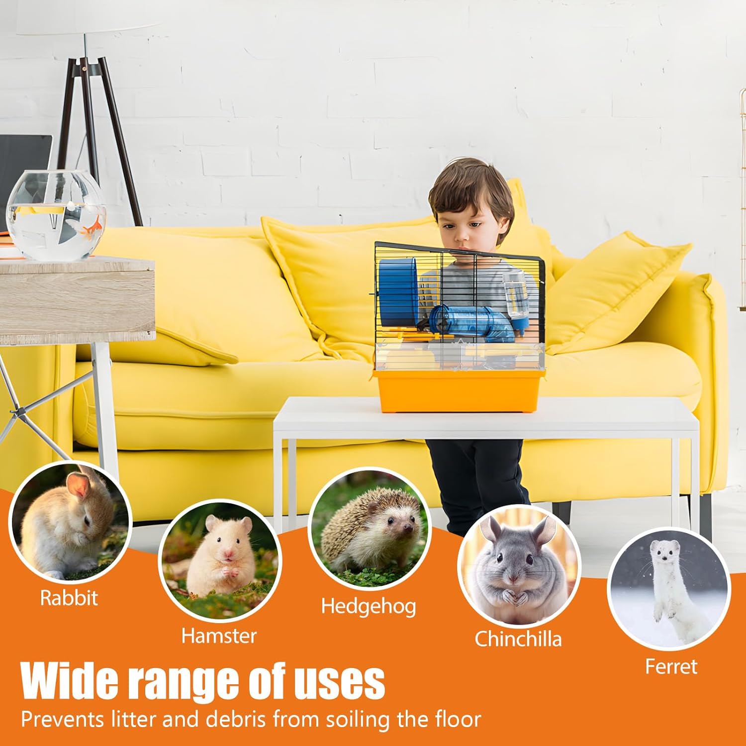 Thumbnail 6 de Tryora Pet Cage Liner Panels 12PCS + 100 Cable Ties – Clear PVC Urine Guard for Small Animal Cages