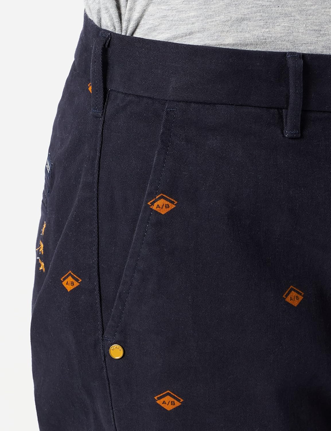 Thumbnail 2 de Scotch & Soda AMS Blauw Stuart Chino Homme en Seasonal Allover Print