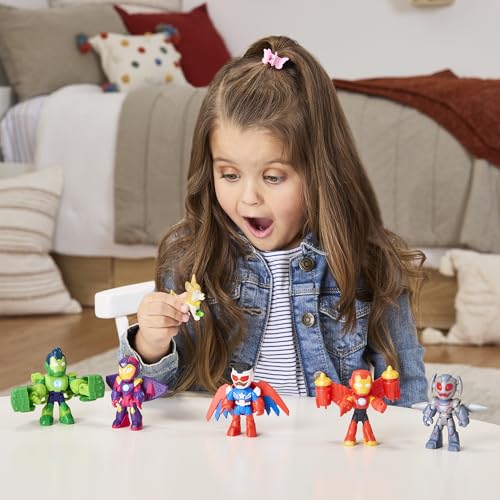 Detalle de Marvel Iron Man and His Awesome Friends Pack Avengers en Armure – Figurines articulées (6 personnages)