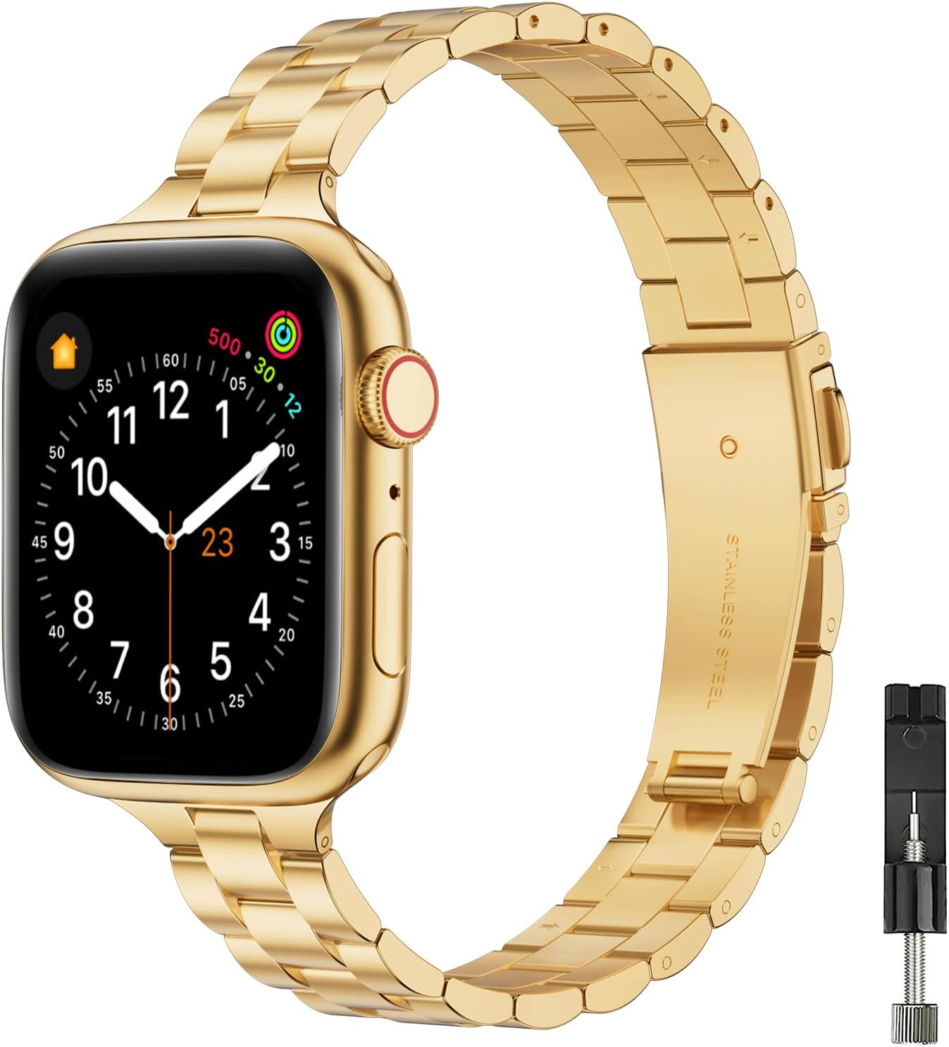 Detalle de GEARYOU Slim Edelstahlarmband 41mm