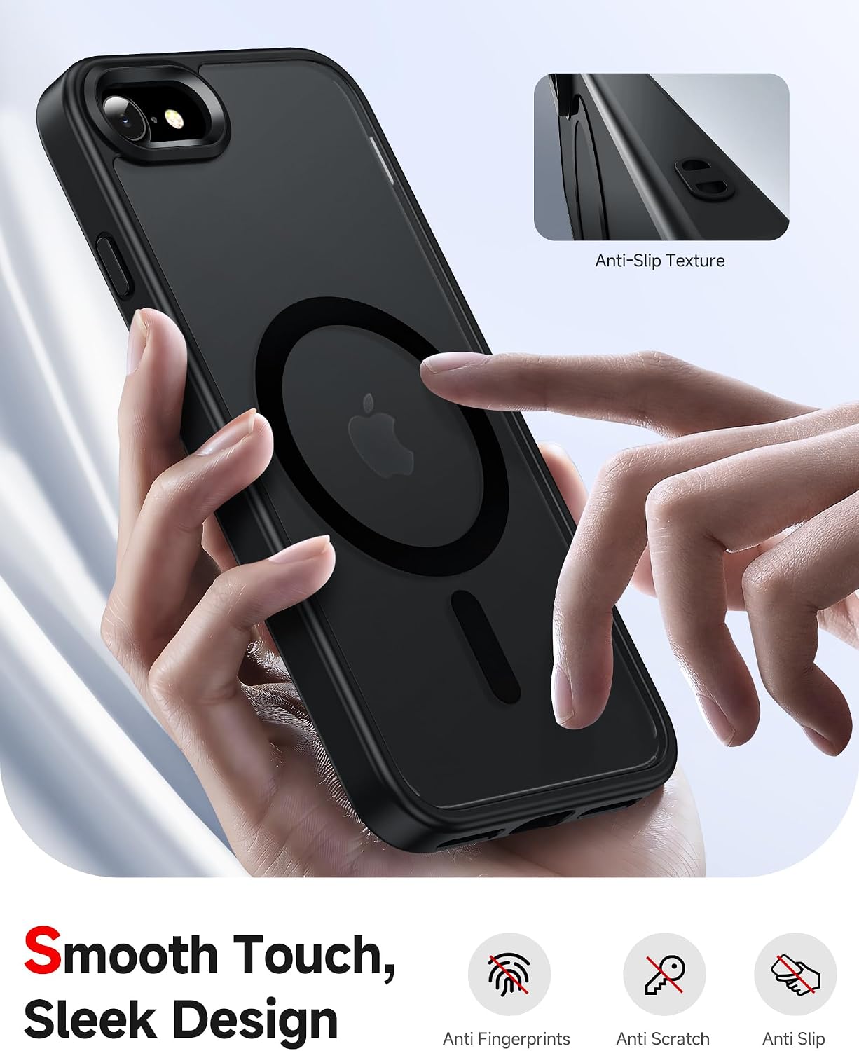 Detalle de LeYi iPhone SE case with screen protectors 2x
