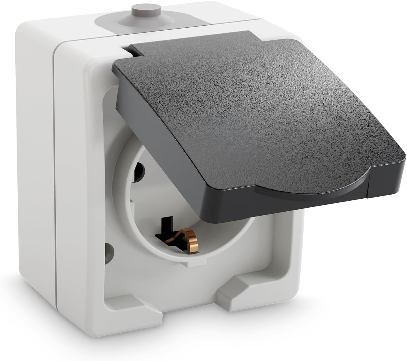 Thumbnail 6 de Feuchtraum-Aufputz-Steckdose greate 10x 2fach mit Klappdeckel IP54 (250 V, 16 A)