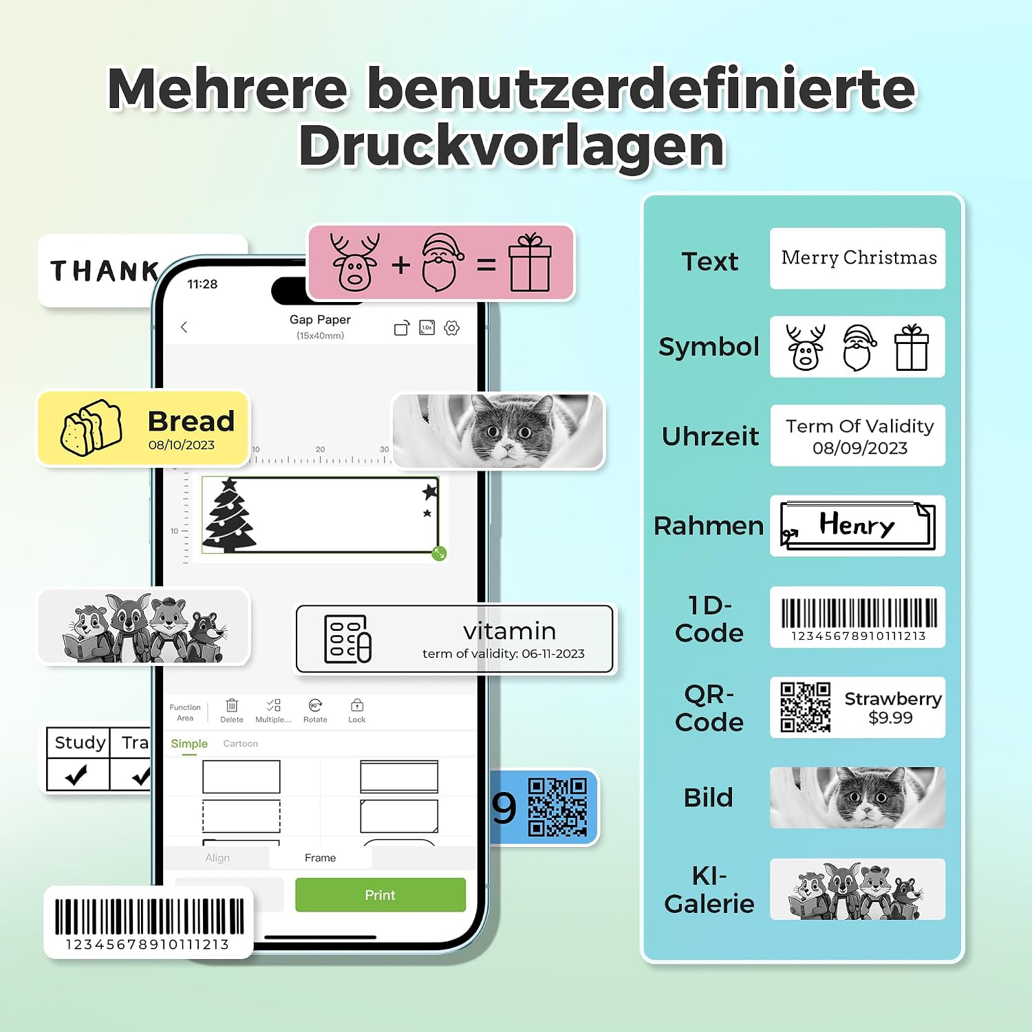 Thumbnail 2 de Nelko Etikettendrucker P21 mit Bluetooth