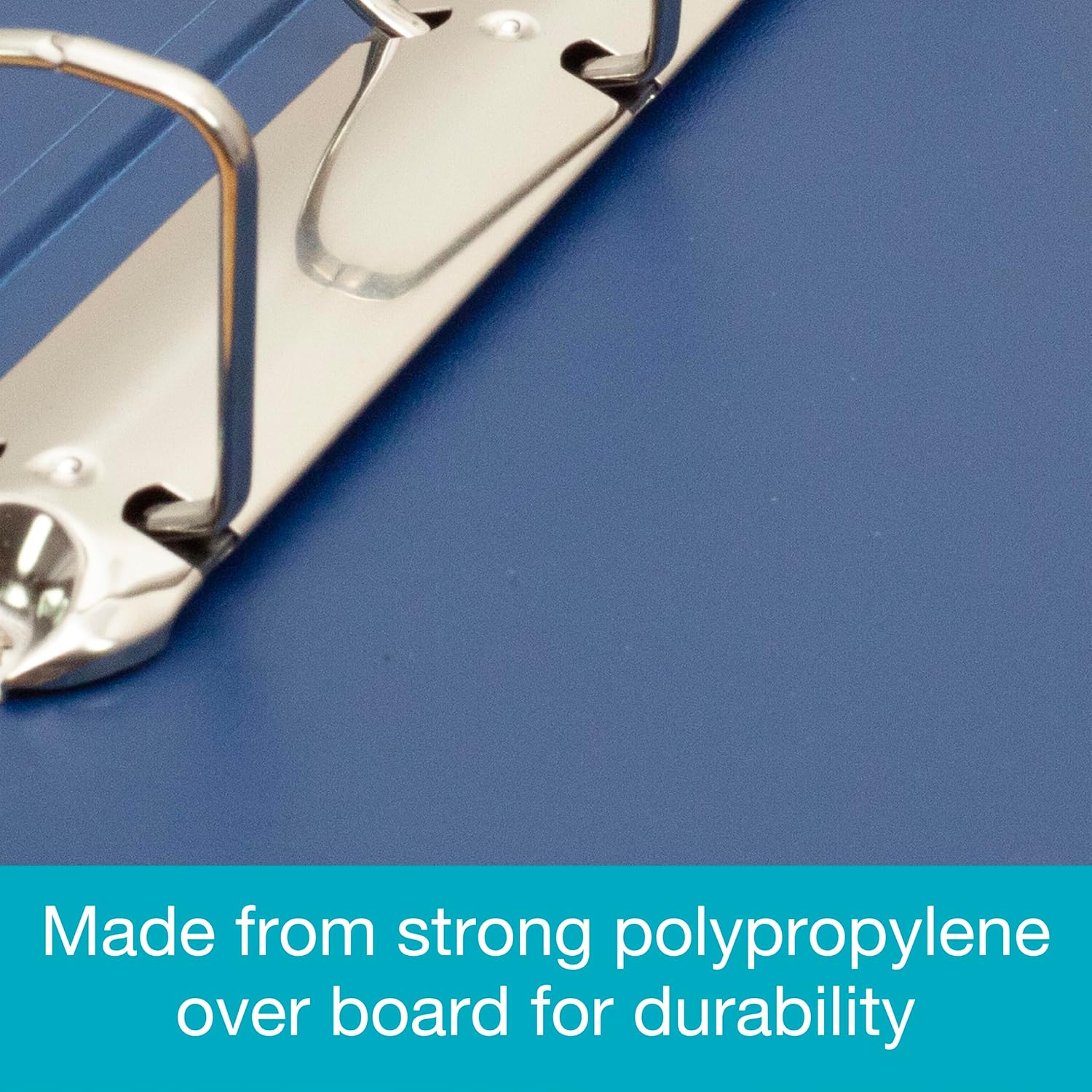 Thumbnail 5 de Elba A3 4 D-Ring Binder with PVC-Covered Board, 55 mm Spine, 30 mm Capacity (Blue)