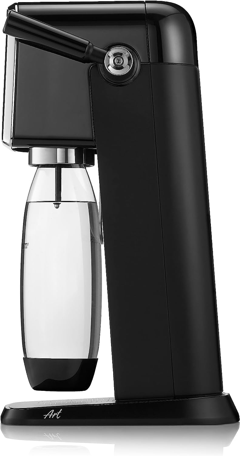 Detalle de SodaStream Art: gasatore d’acqua frizzante con due bottiglie incluse (1 L + 0,5 L) – design rétro e praticità