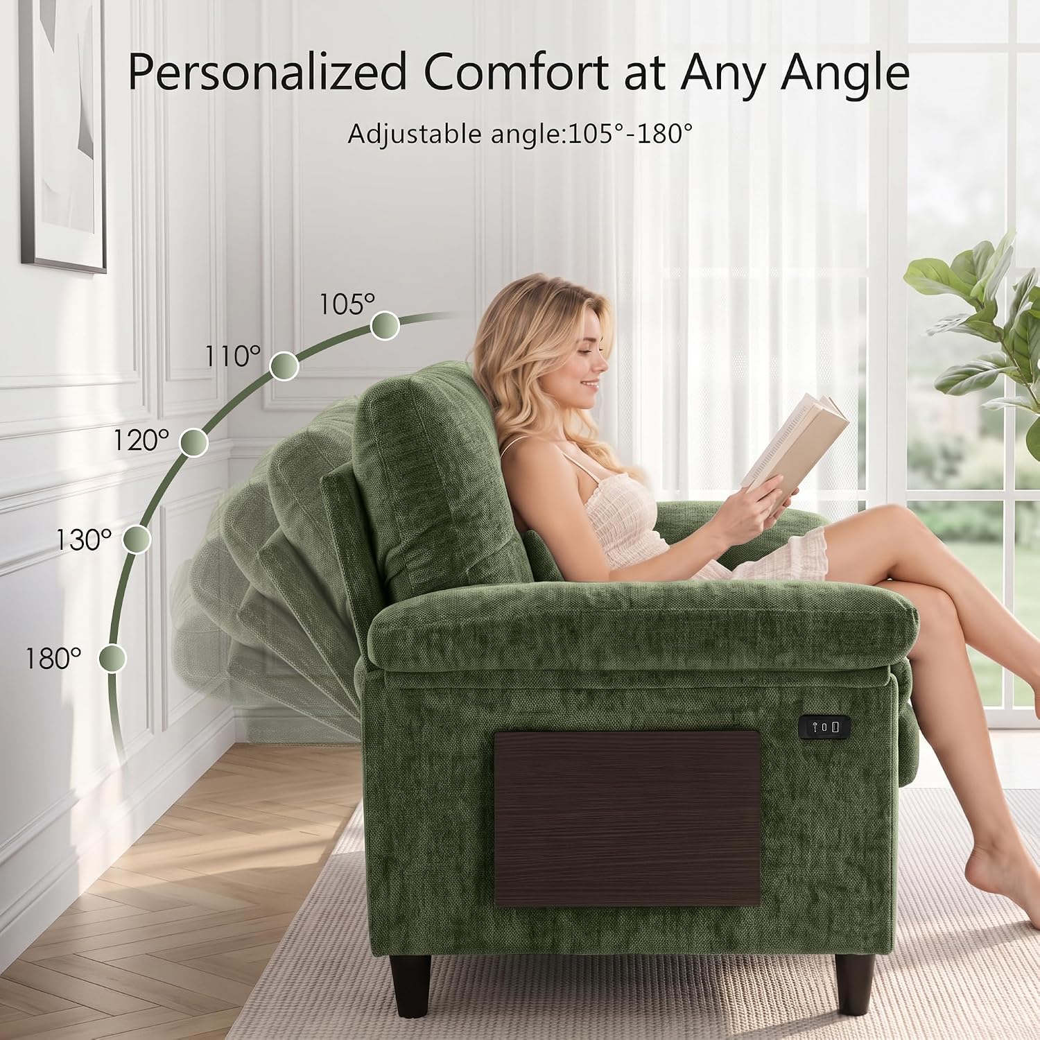 Detalle de XANDERO Chenille Sofa Bed