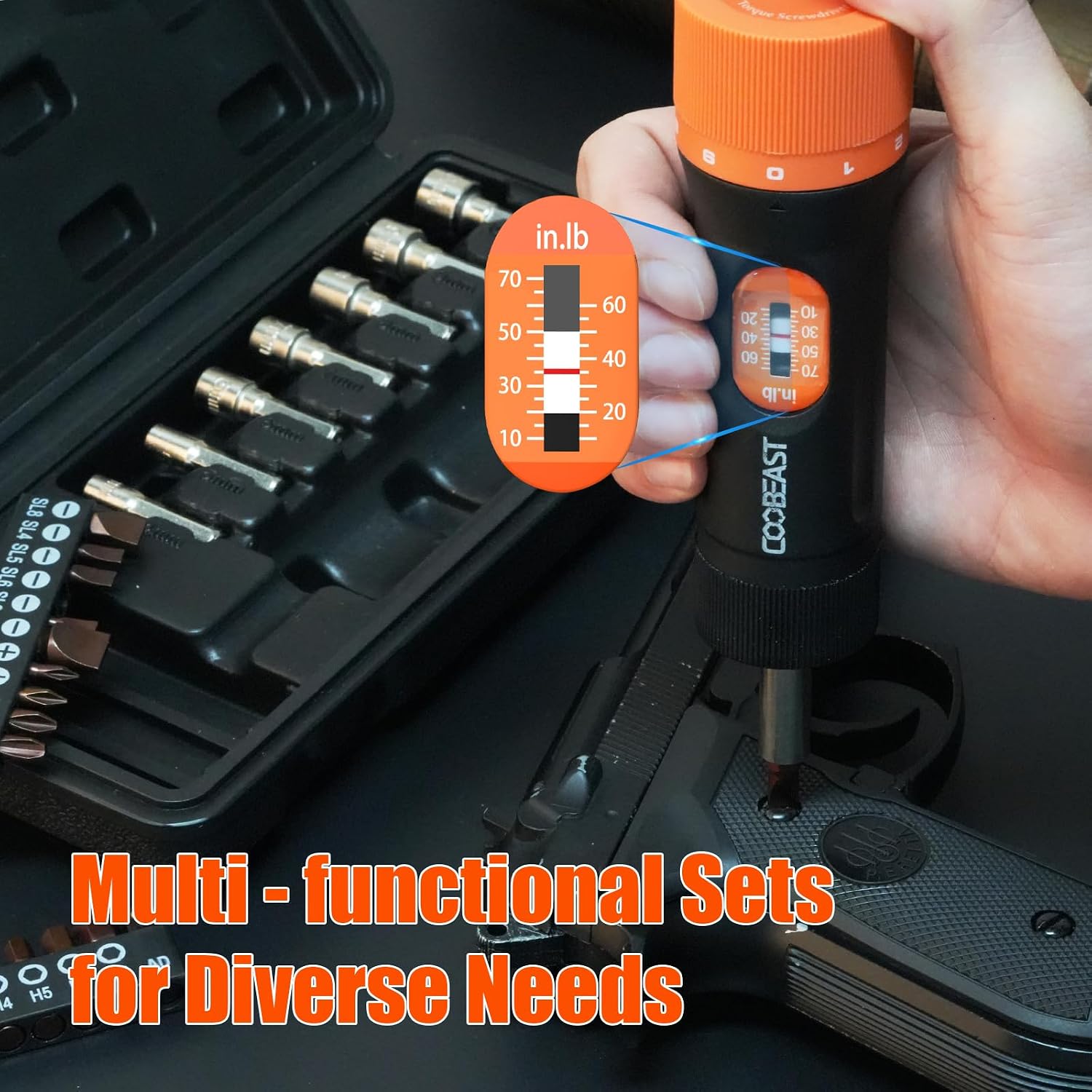 Detalle de Coobeast Torque Screwdriver Set, 38-Piece