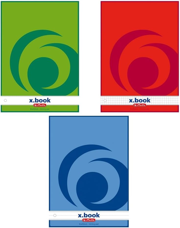 Thumbnail 1 de Herlitz 733410 brevblock A4, 100 linjerade och perforerade ark, 5-pack