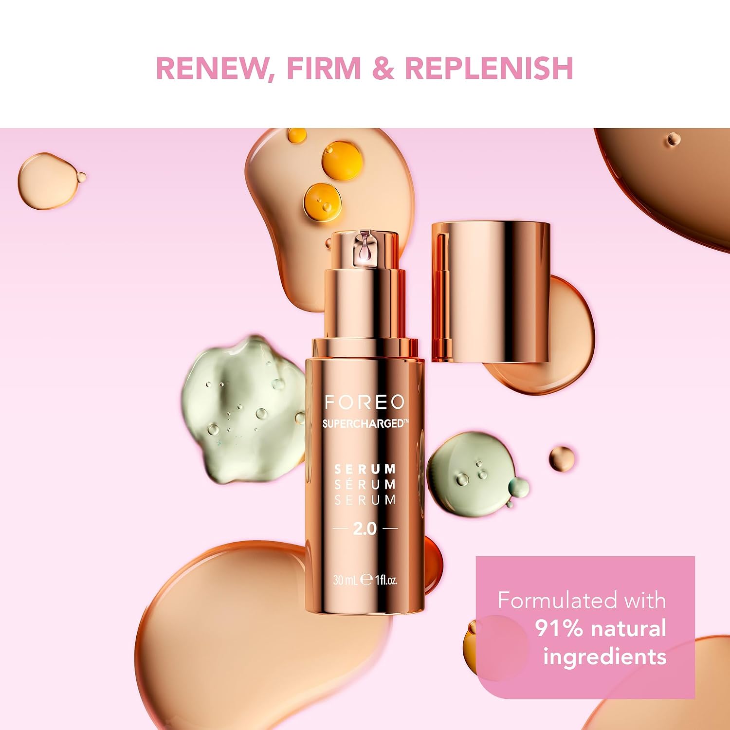 Thumbnail 4 de FOREO Firm & Fabulous BEAR mini + Serum Serum Serum Starter Kit (Pearl Pink)
