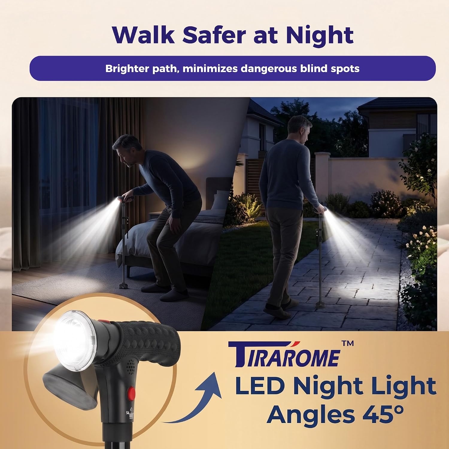 Detalle de TIRAROME Walking Cane, Aluminum