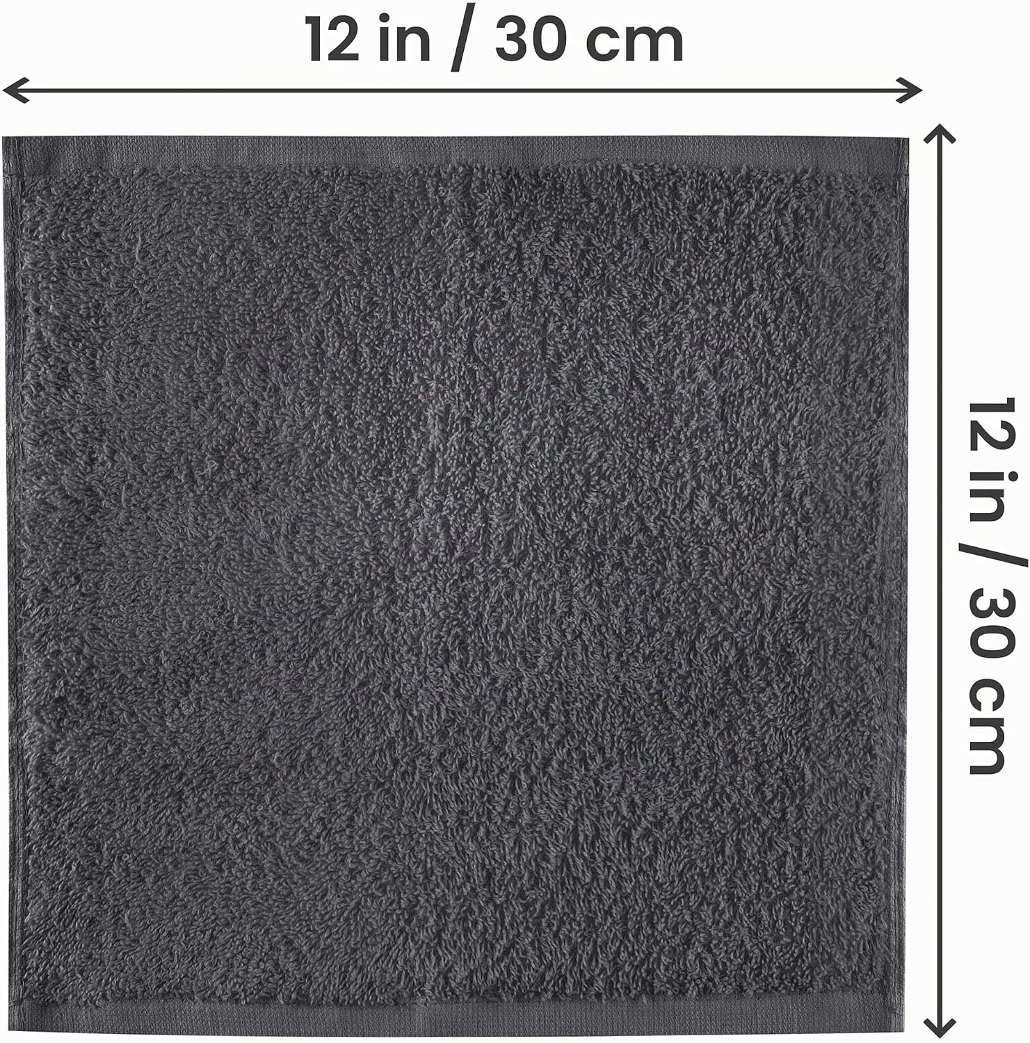 Detalle de Utopia Towels - Set asciugamani 30 x 30 cm in 100% cotone filato ad anelli