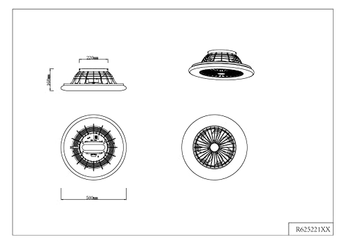 Thumbnail 8 de Ventilateur Reality Stralsund avec 1xLED 🌬