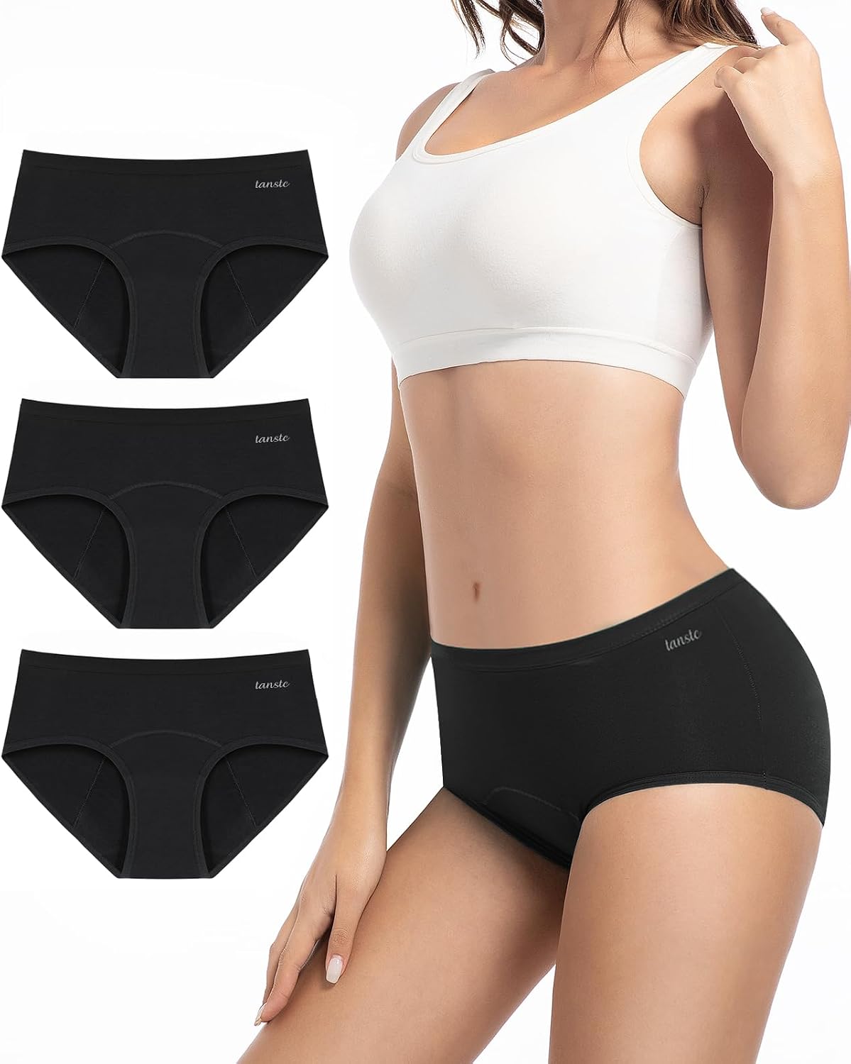 Detalle 2 de TANSTC Periodenunterwäsche High Waist 50 ml 🩲