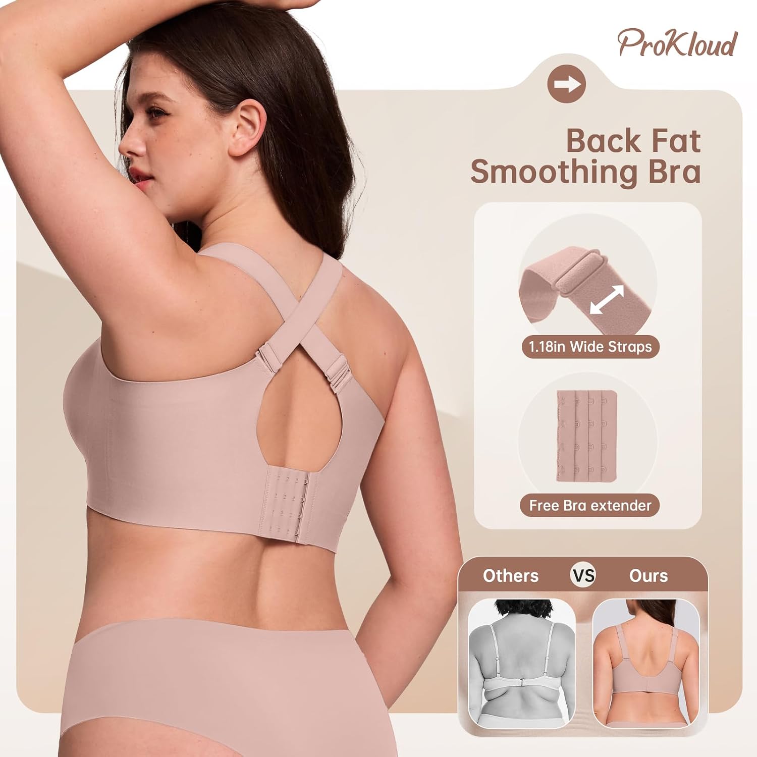 Detalle 2 de ProKloud Jelly Bras Wireless Full Coverage 5XL