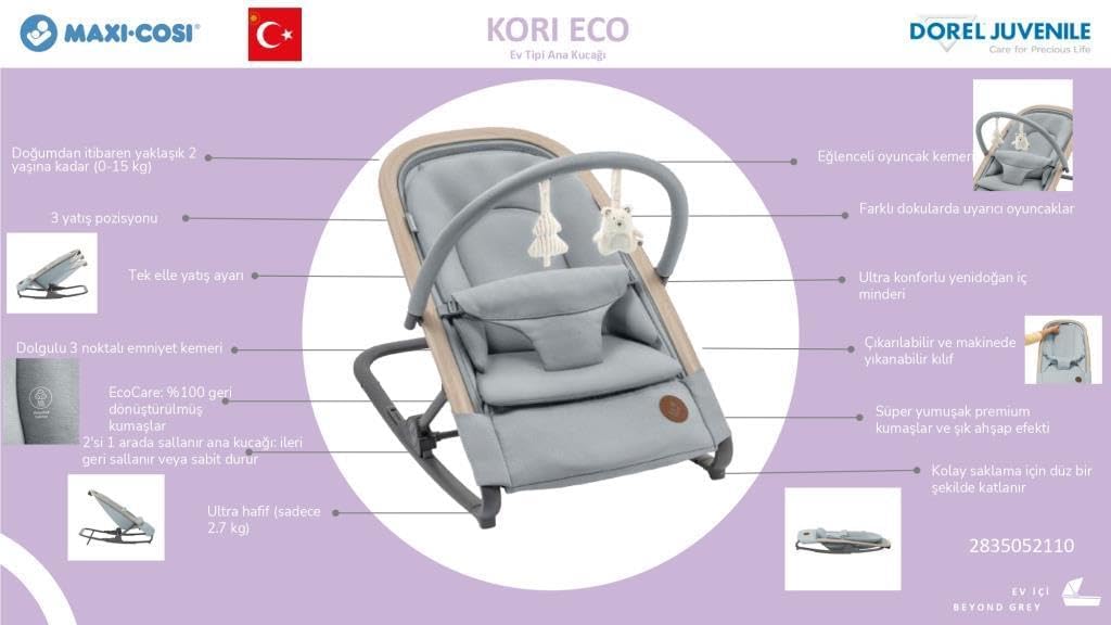 Thumbnail 2 de Maxi-Cosi Kori 2-in-1 Ergonomic Baby Bouncer: A Versatile, Lightweight Companion from Birth