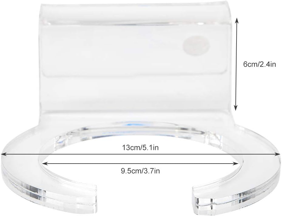 Thumbnail 5 de Tiiyee 4 inch Aquarium Filter Sock Mount Bracket (Acrylic) for Pre-sump Felt Bags