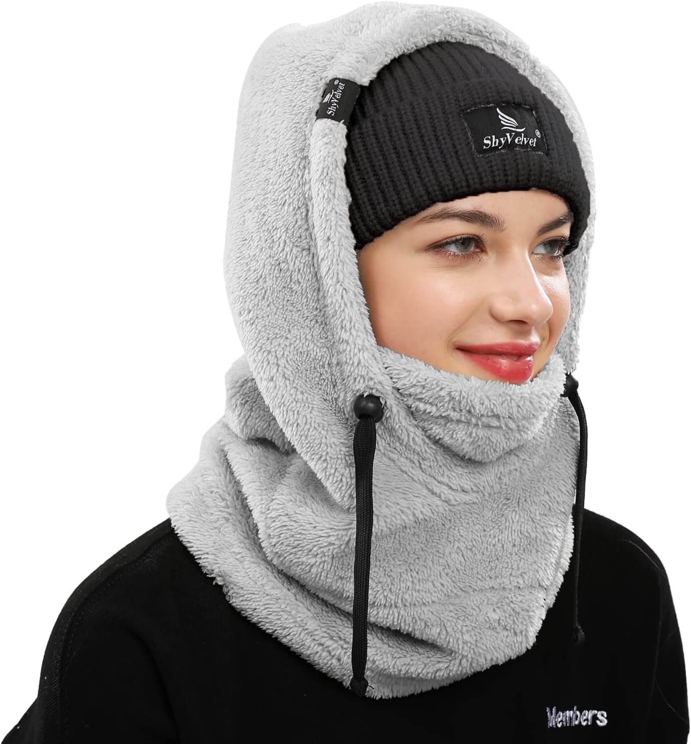 Detalle 2 de Shy Velvet Balaclava Wind-Resistant Fleece Mask