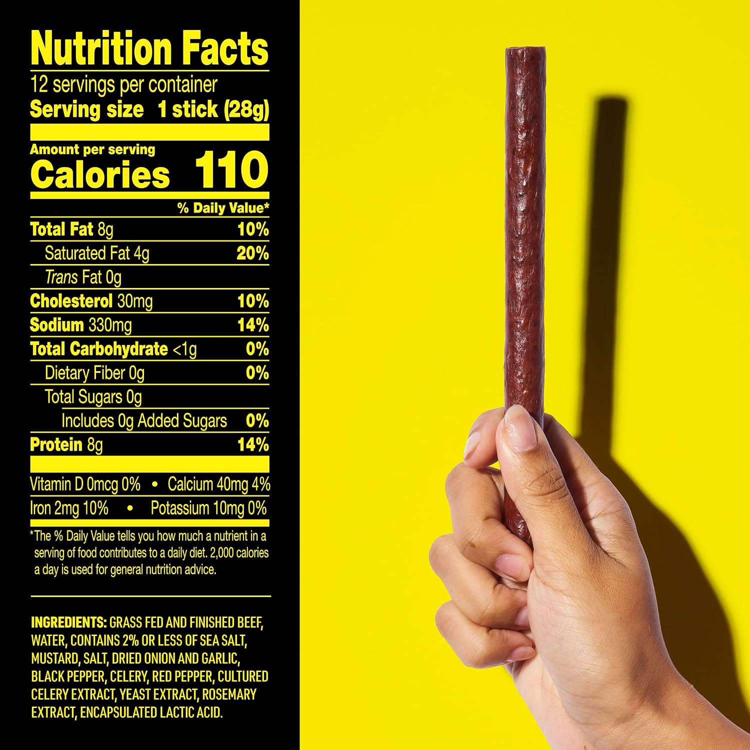 Detalle 2 de Lorissa's Kitchen 10000042815 Smoke Show Beef Sticks, 12-Pack, 1 oz