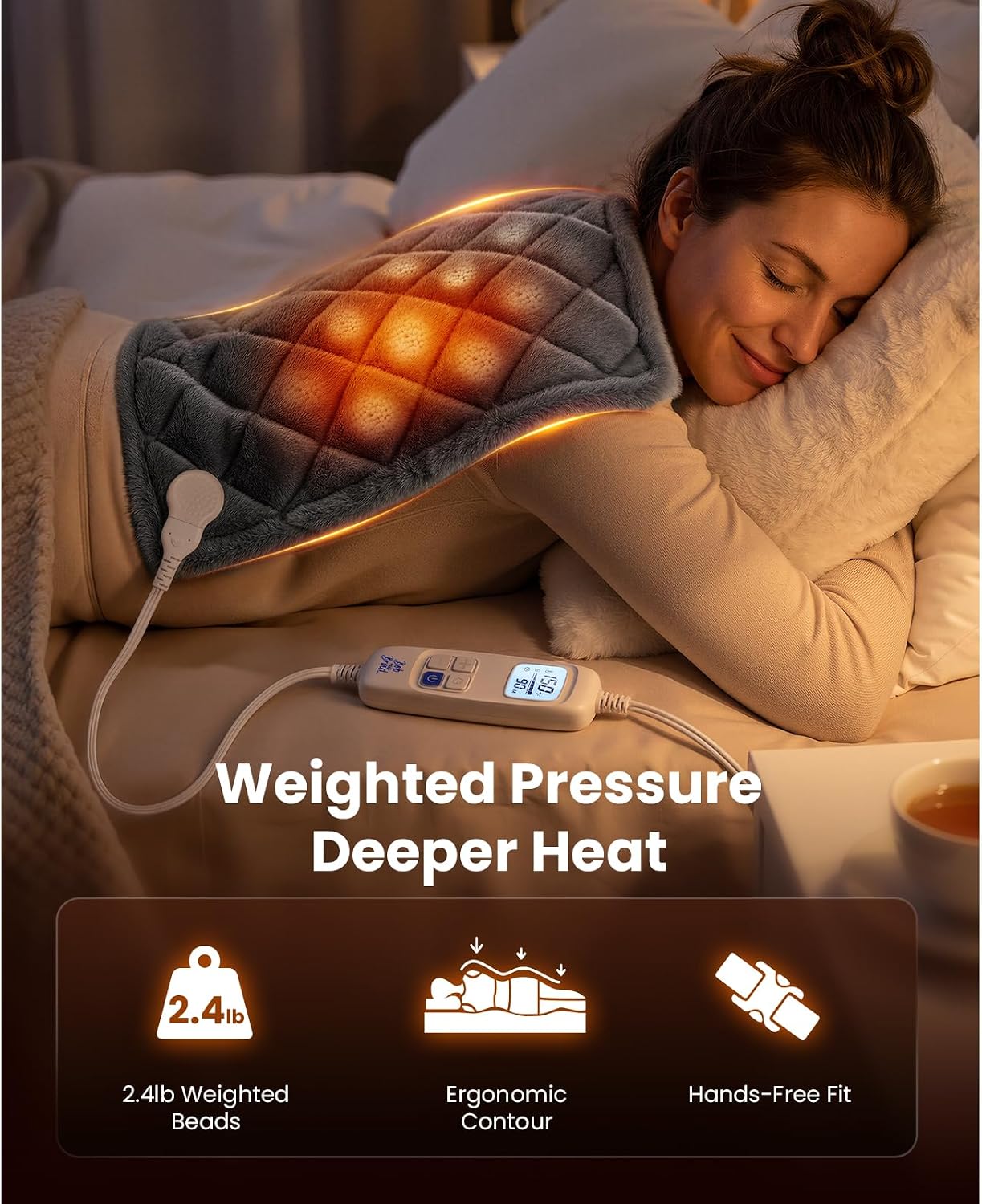 Detalle de BOB AND BRAD TheraHeat SW-GH1021B Weighted Far-Infrared Heating Pad