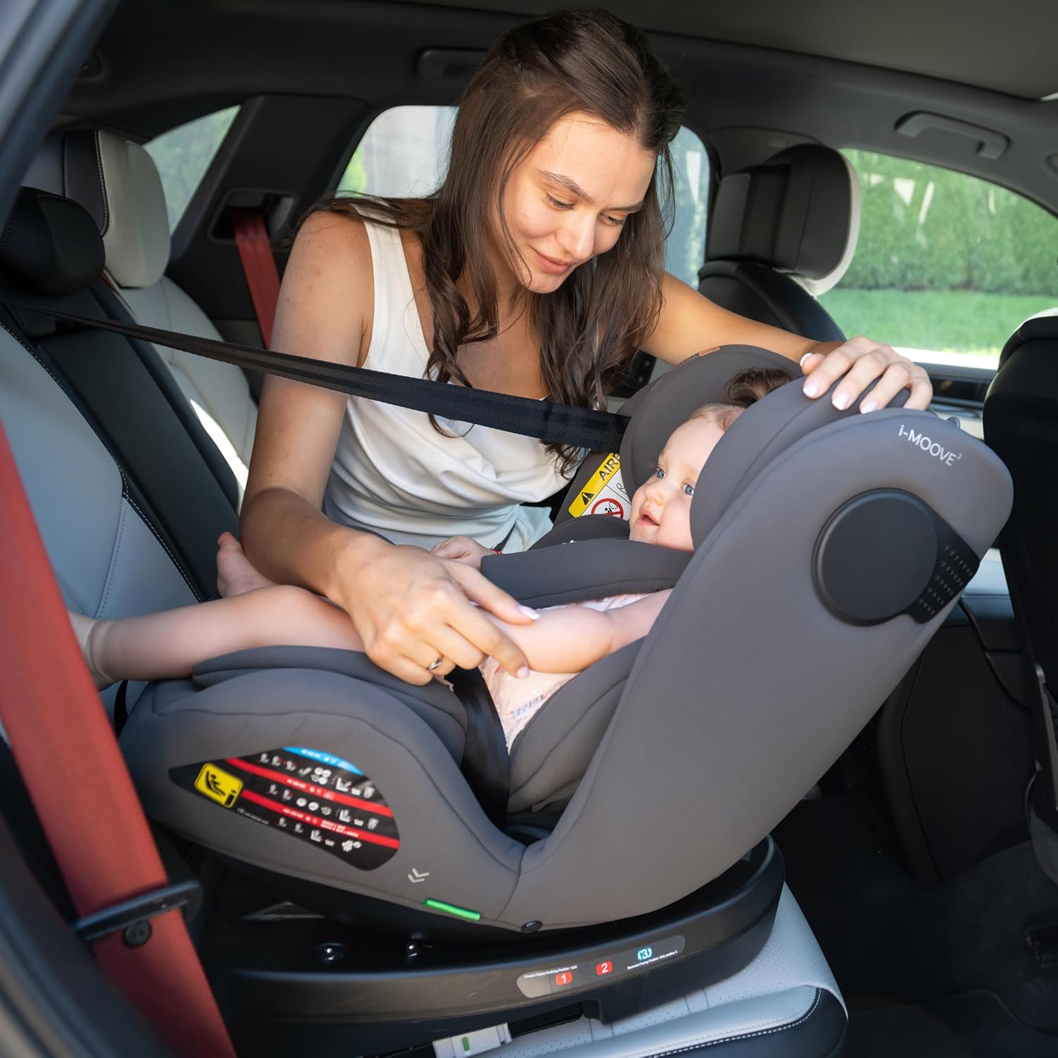 Thumbnail 1 de KikkaBoo Seggiolino Auto 0–36 kg ISOFIX i-Size i-MOOVE 2, Rotazione 360°, Verde Militare