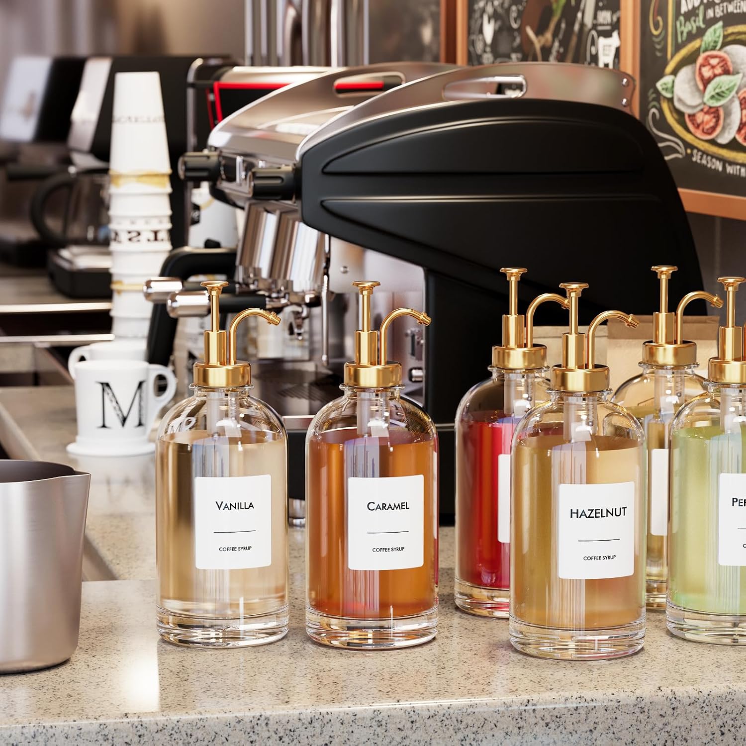Detalle 2 de Coffee Syrup Dispenser Set 500 ml