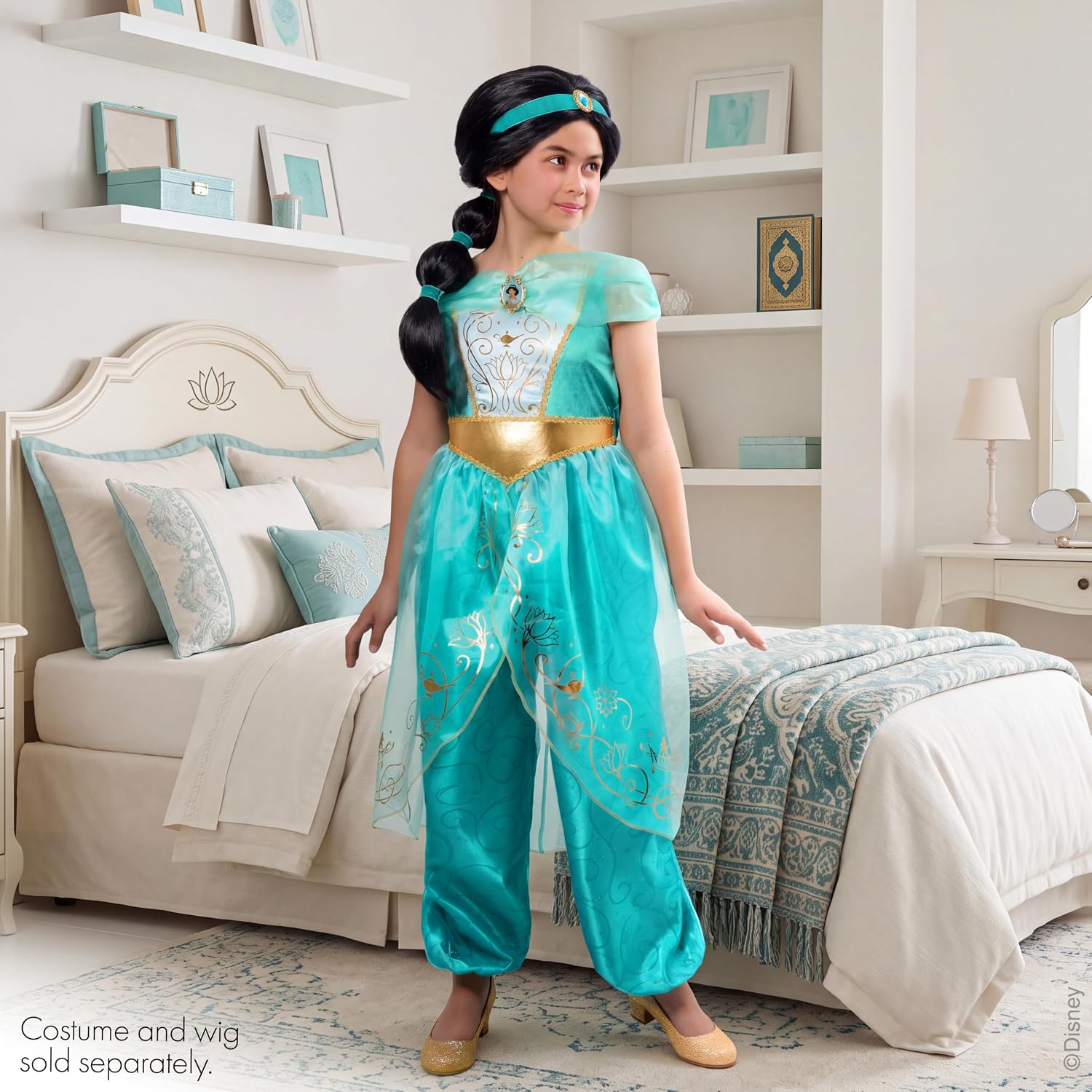 Thumbnail 6 de Party City AM8411559 Jasmine Wig for Kids, Disney Princess Aladdin, One Size