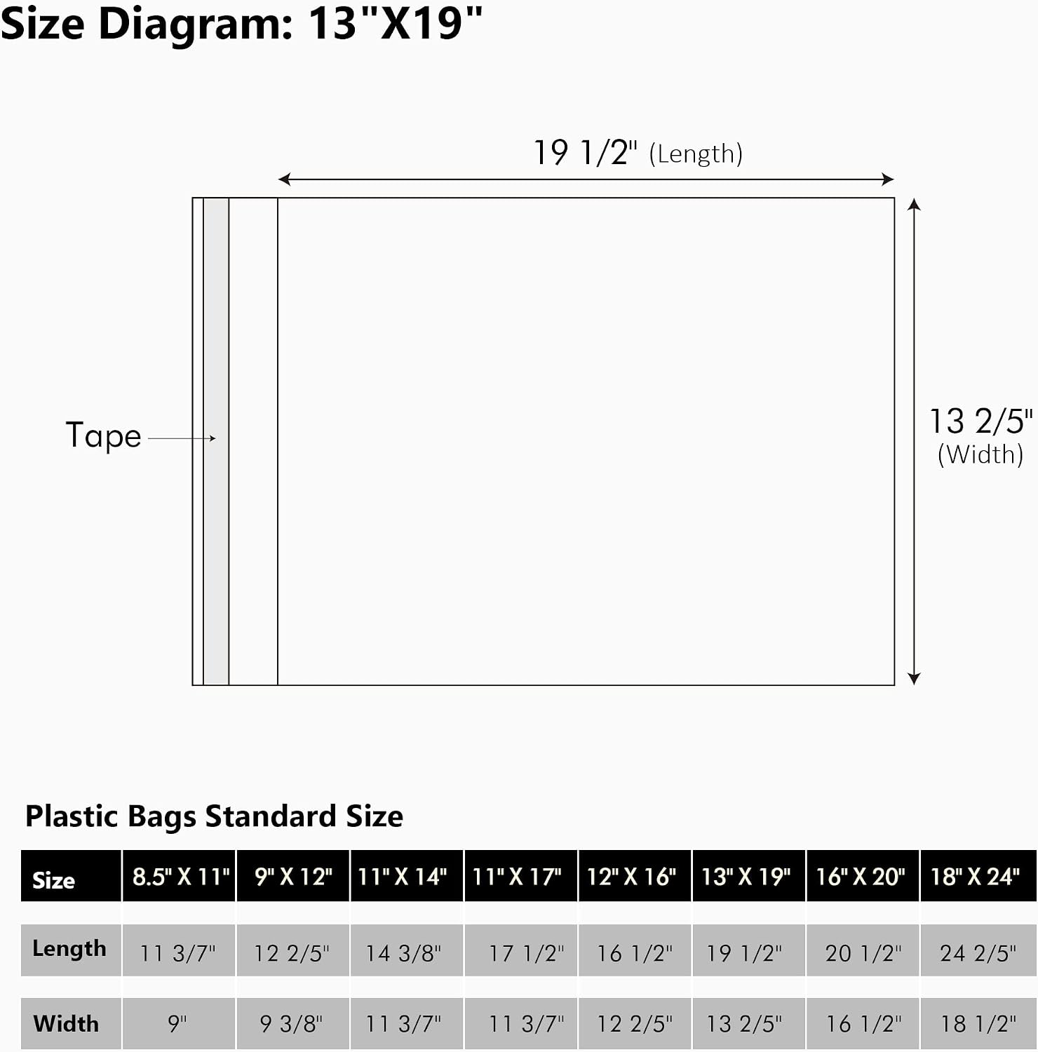 Thumbnail 1 de Acid-Free Art Print Sleeves, 13 2/5 x 19 1/2 in
