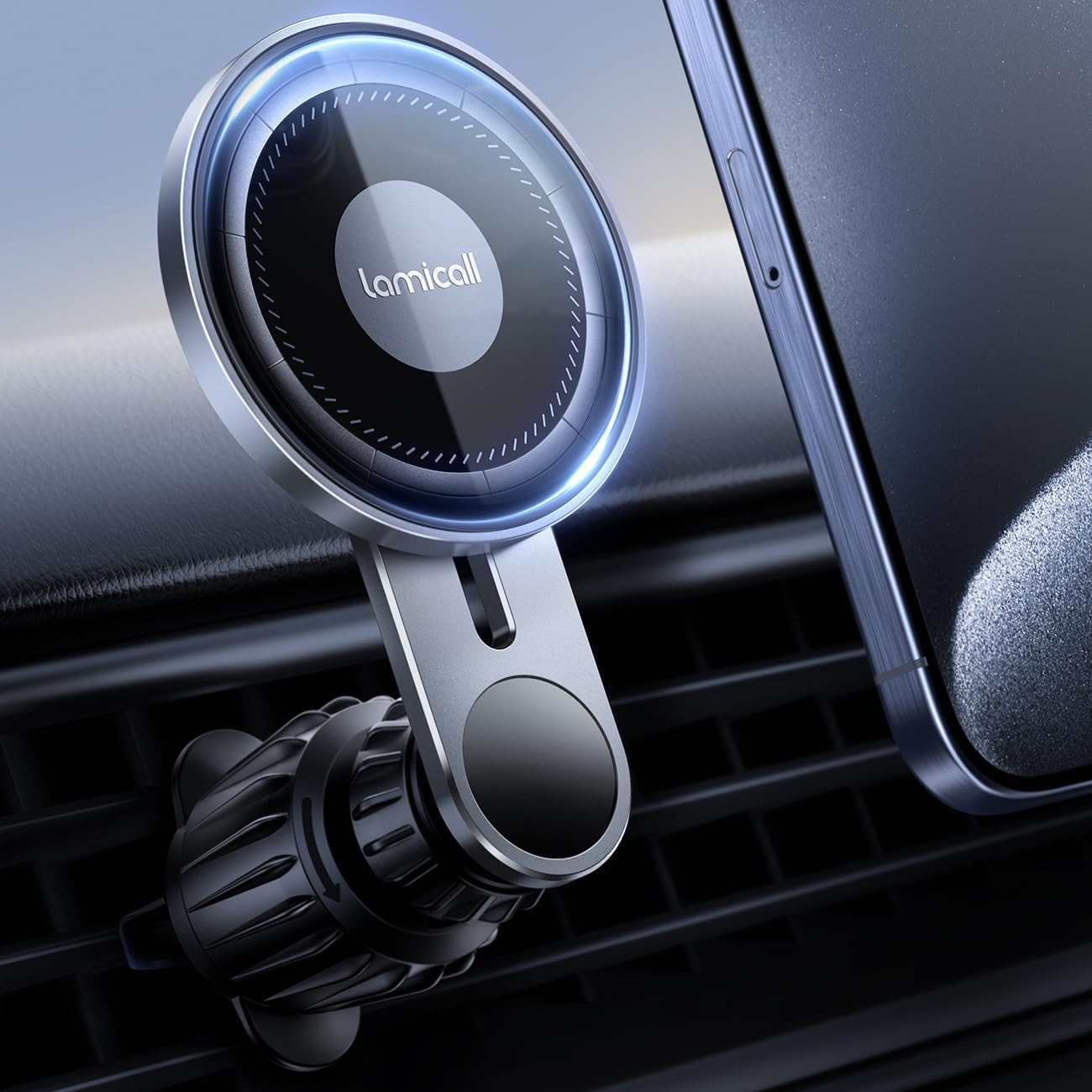 Detalle de Lamicall MagSafe Car Mount Glass Panel
