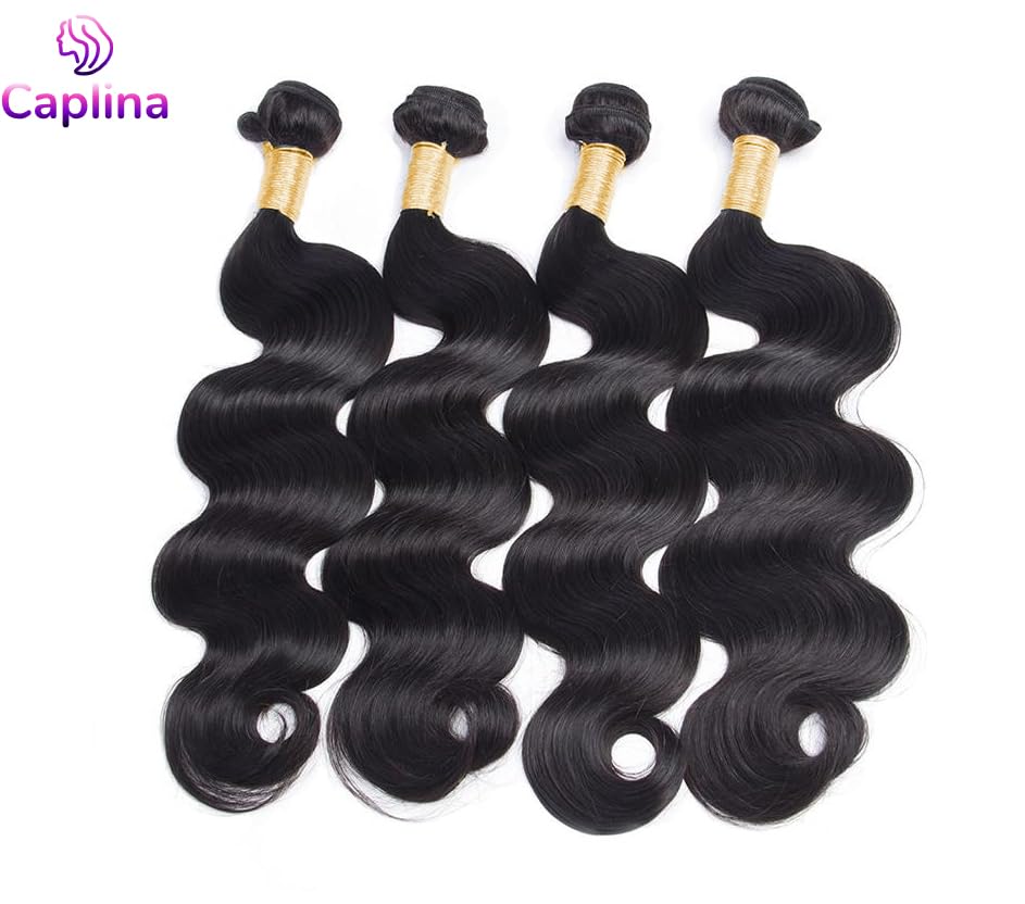 Thumbnail 6 de Caplina 16A Body Wave Human Hair Bundles (16–22 Inch) — 4 Bundles, Natural Black