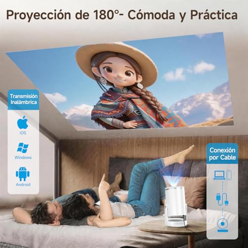 Thumbnail 3 de Magcubic HY320pro: Proyector portátil Full HD 1080p con Wi‑Fi 6, Android 14 y Android 14