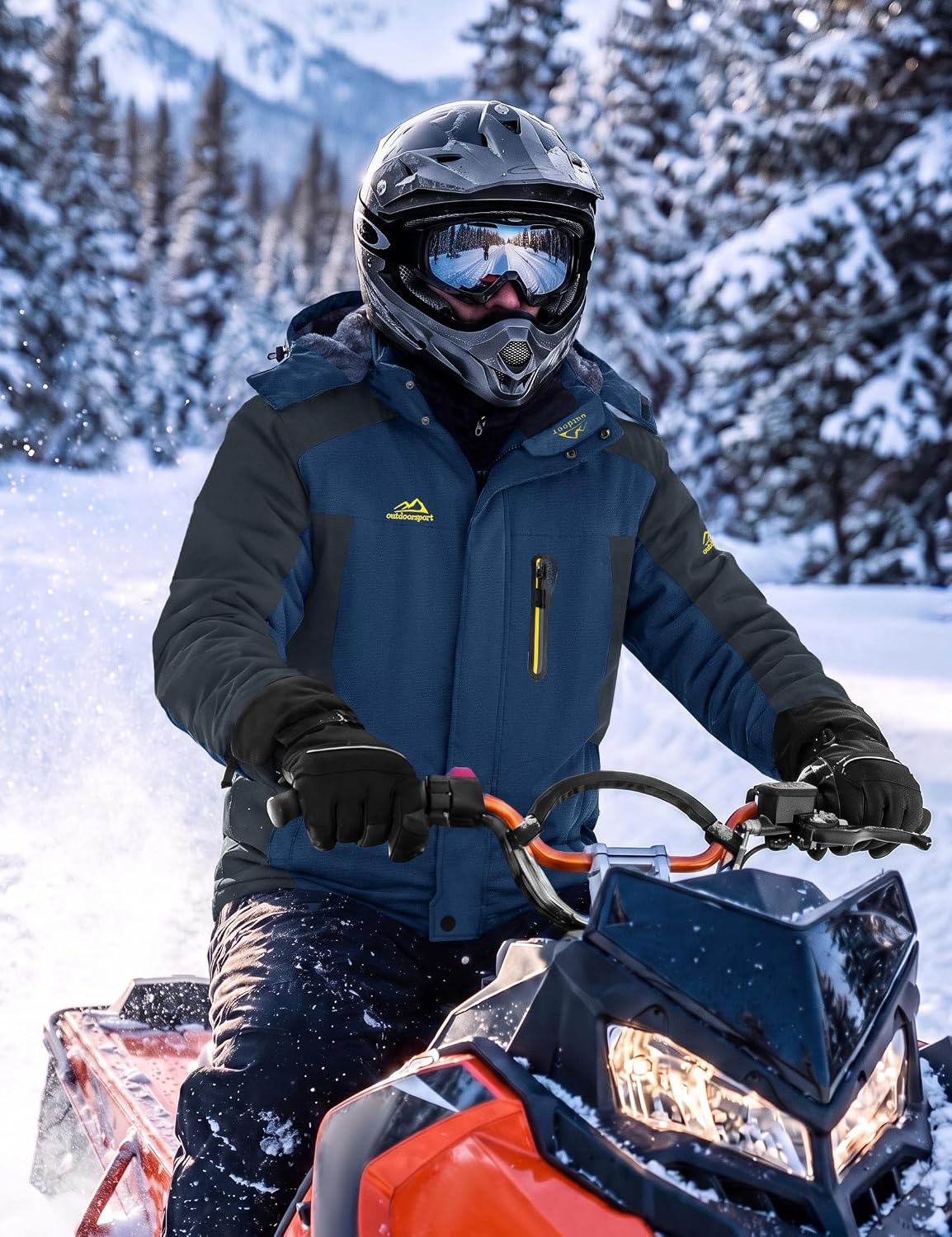Detalle 2 de TACVASEN Men's Winter Ski Jacket waterproof 1 Jacket