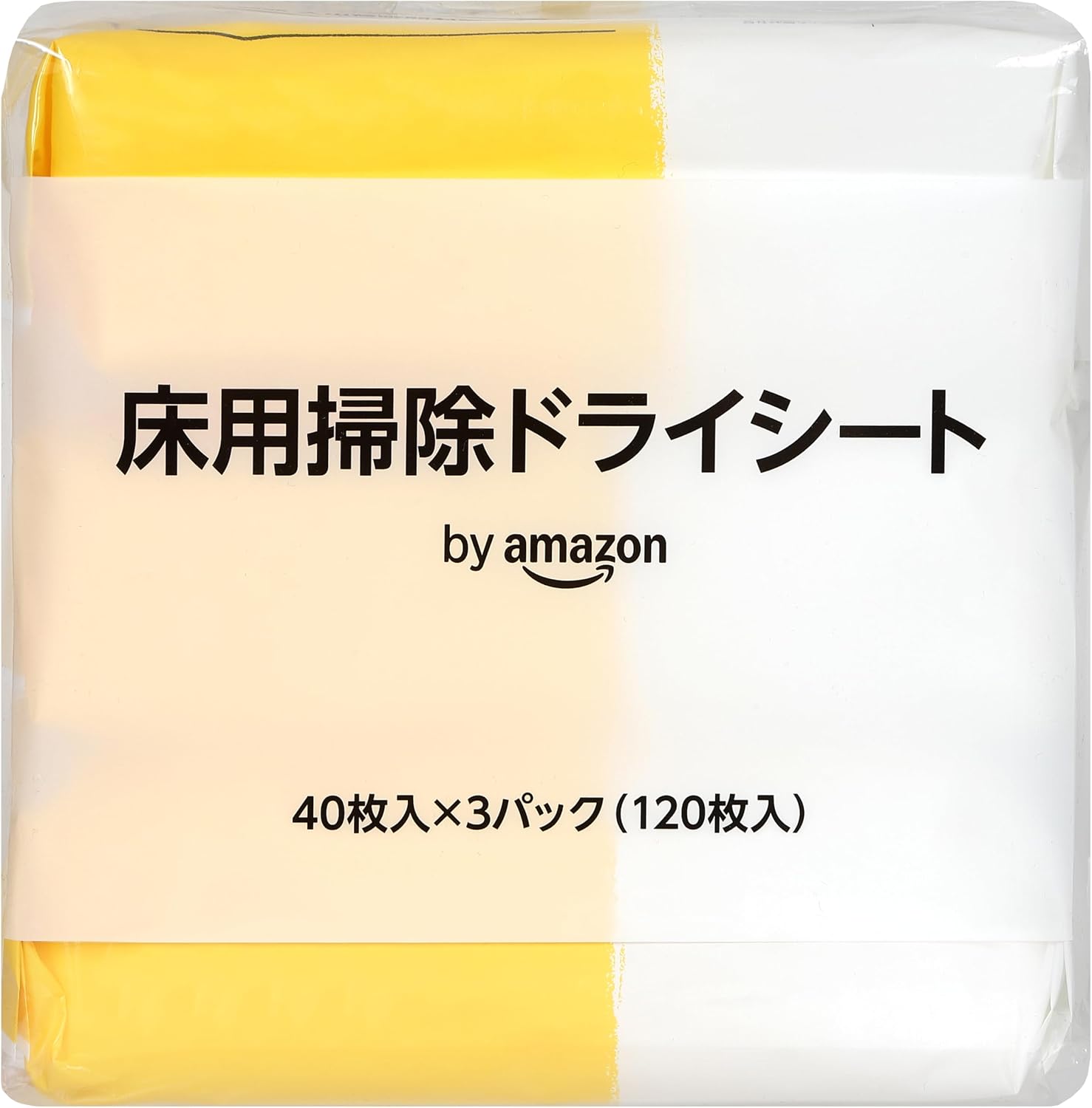 Detalle de by Amazon BAFCDS403P 床用掃除ドライシート 40枚×3パック 無香料