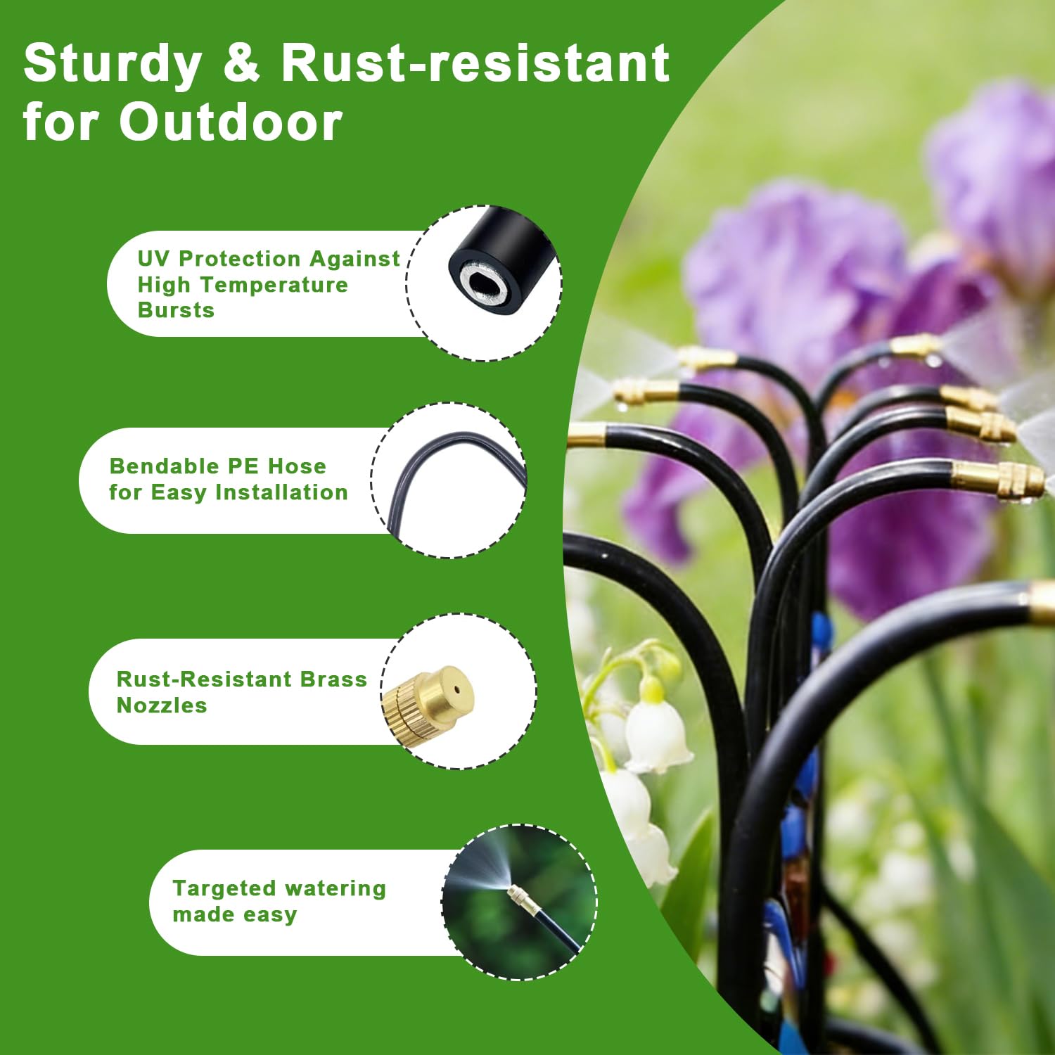 Detalle 2 de Aslhuioo Irrigation System Kit 50FT