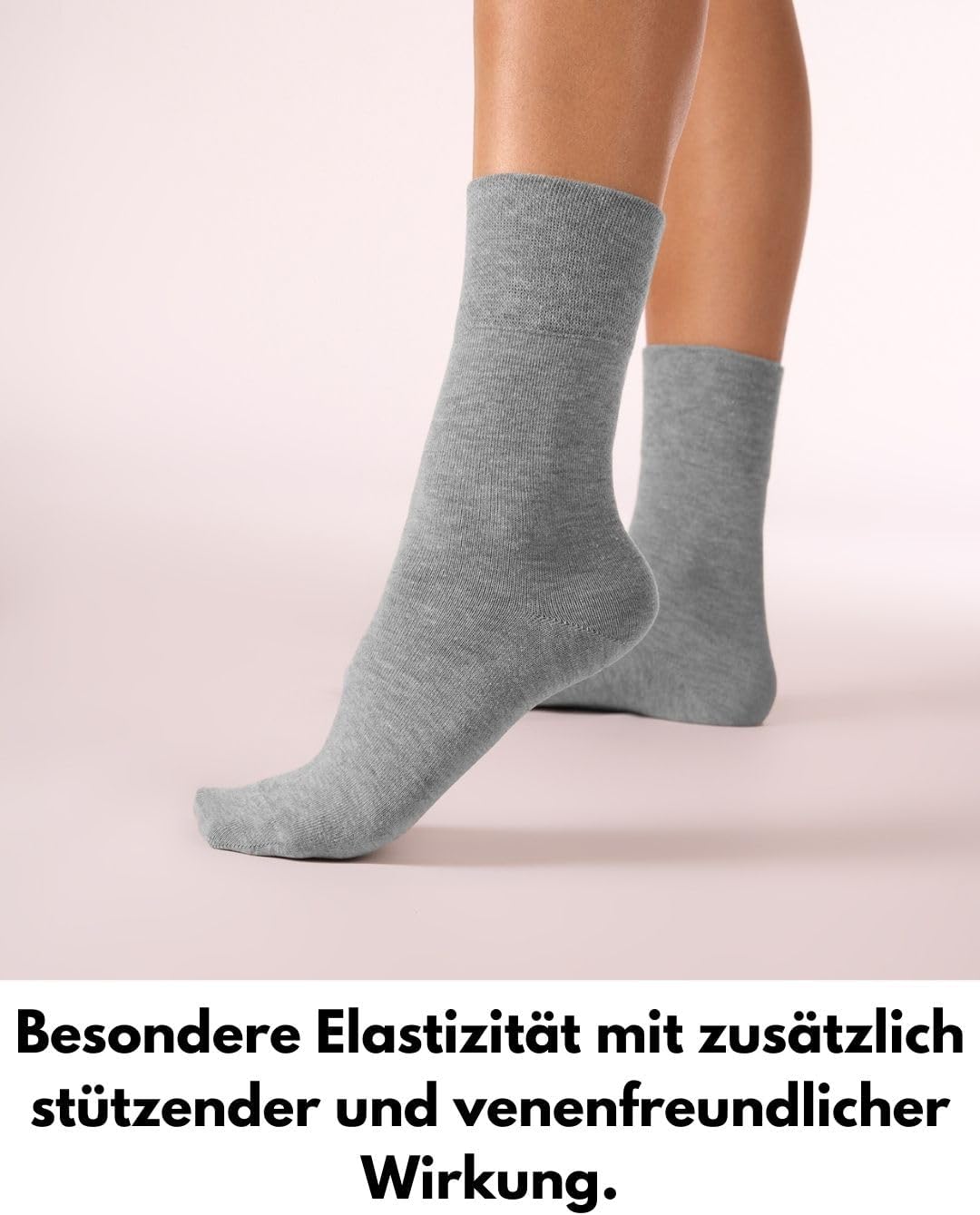 Detalle de sockenkauf24 10 Paar Diabetikersocken ohne Gummibund und ohne Naht (Baumwolle) für Damen & Herren