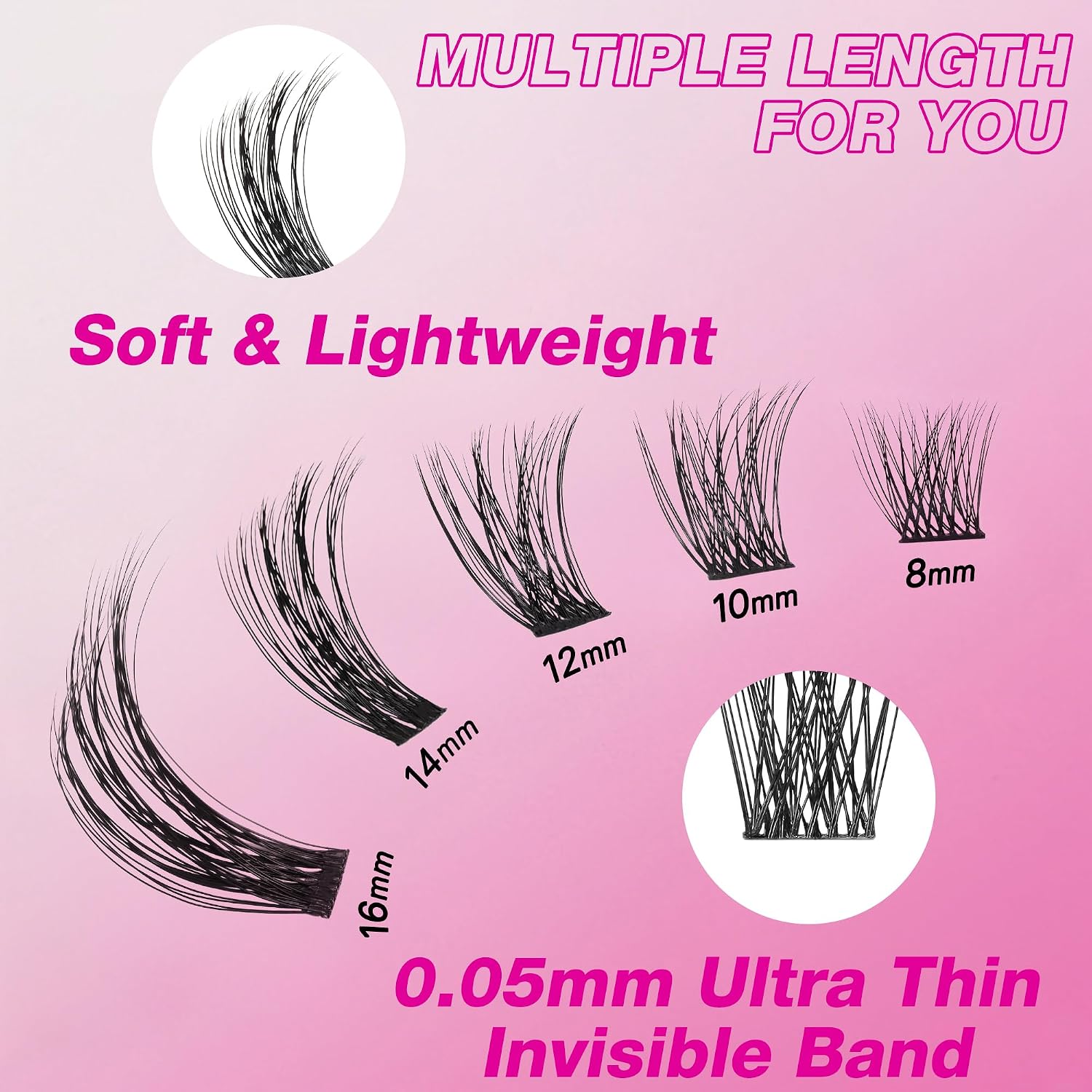 Detalle 2 de VEYESBEAUTY Lash Clusters Kit 5-Second