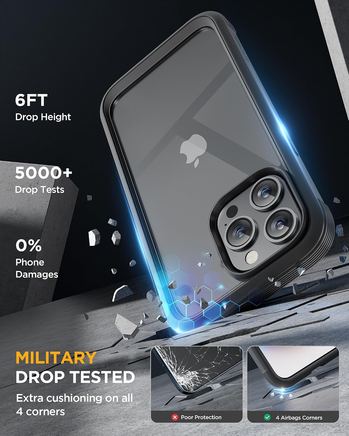 Thumbnail 2 de Miracase iPhone 15 Pro Max glass case 6.7-inch