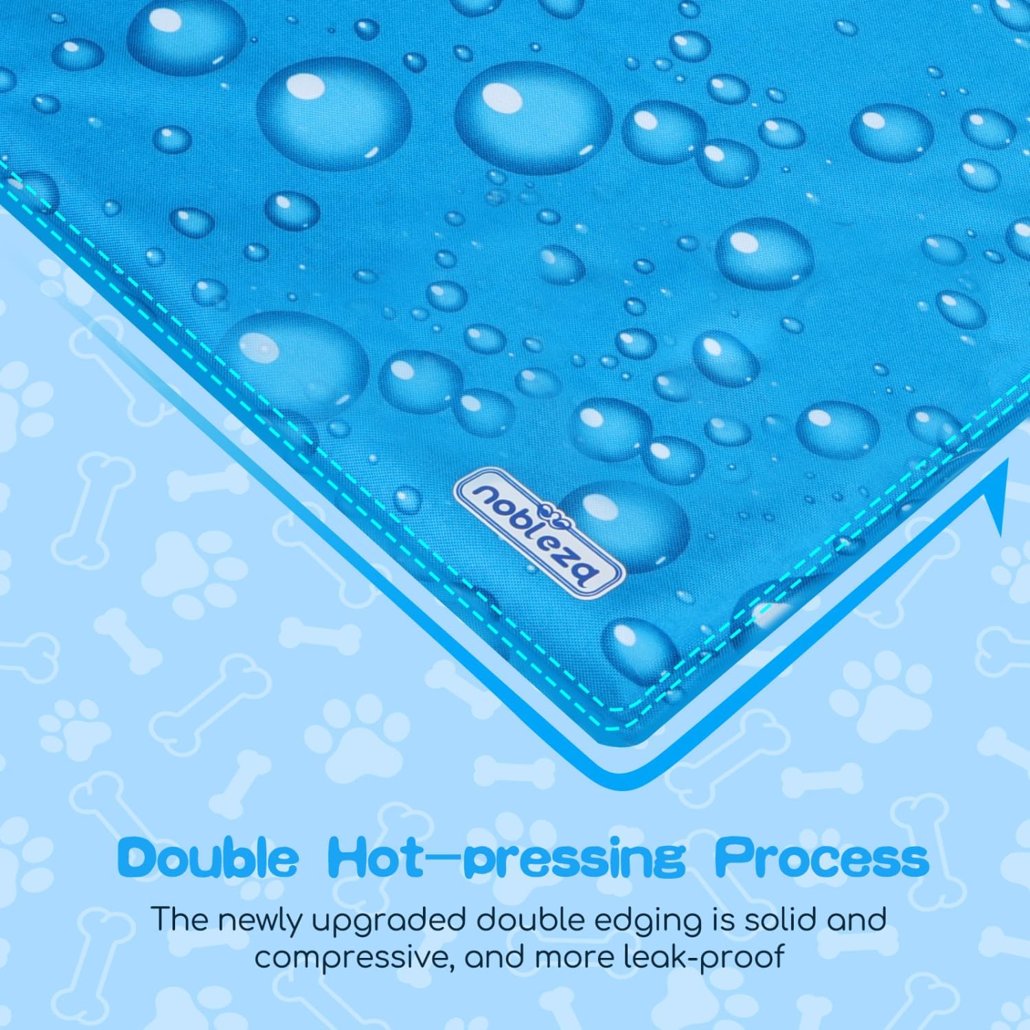 Thumbnail 5 de Nobleza Kühlmatte für Hunde & Katzen (90x50 cm) – selbstkühlendes Kühlkissen mit ungiftigem Gel