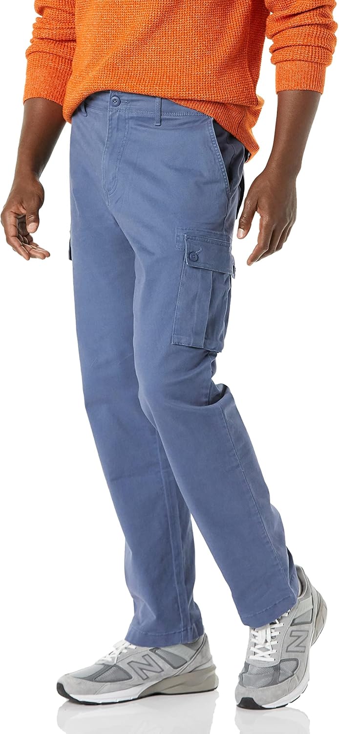Detalle de Amazon Essentials men’s straight fit stretch cargo work trousers (big & tall)