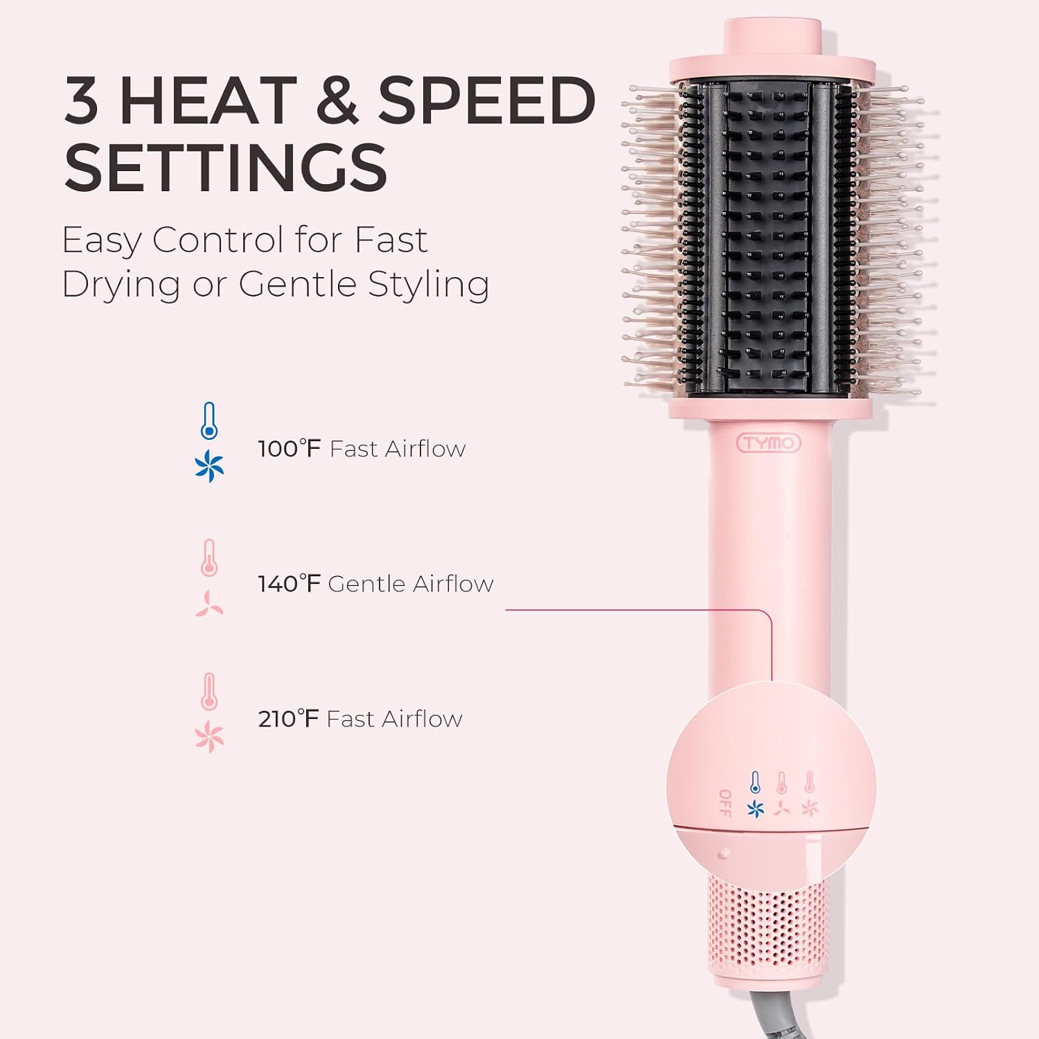 Thumbnail 6 de TYMO AIRBEAM Hair Dryer Brush – 5-in-1 Lightweight Blowout Tool
